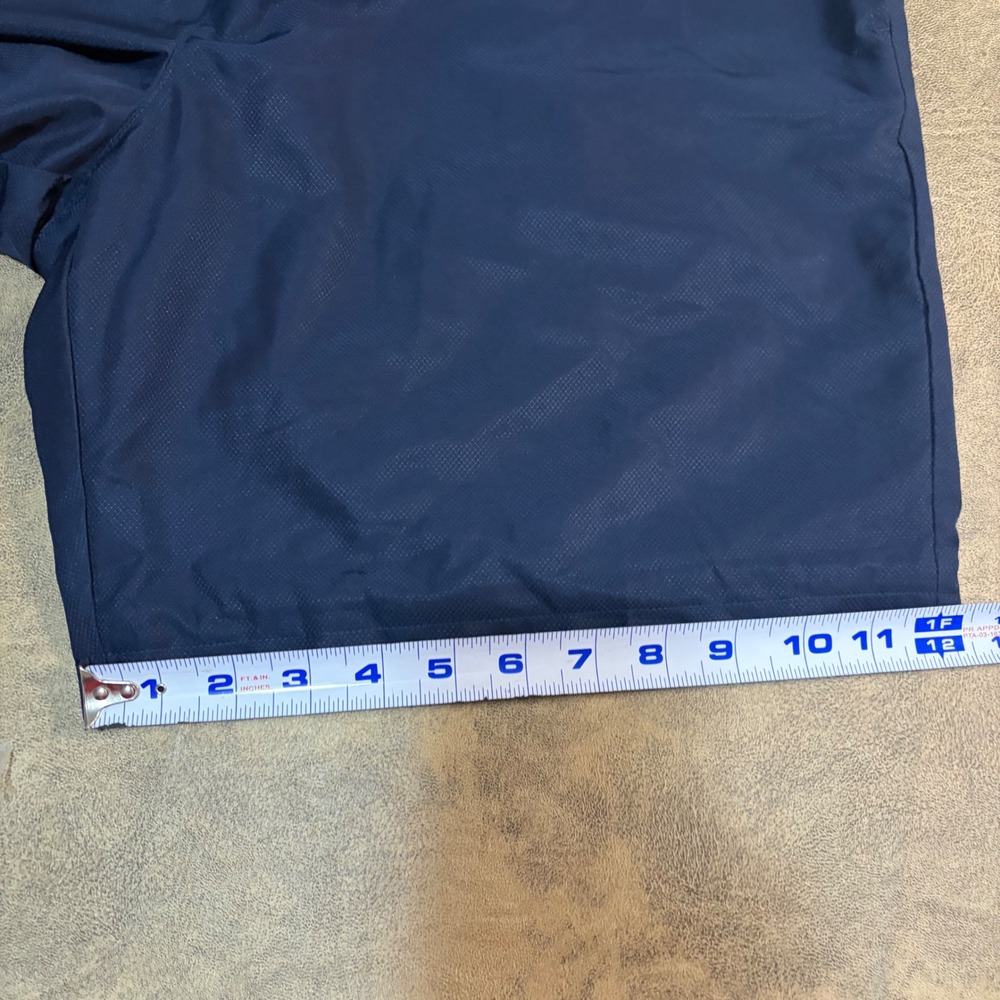 Lacoste Tafetta Shorts Mens XL Navy Blue Sport Diamond Taffeta Lightweight Lined - Picture 8 of 11